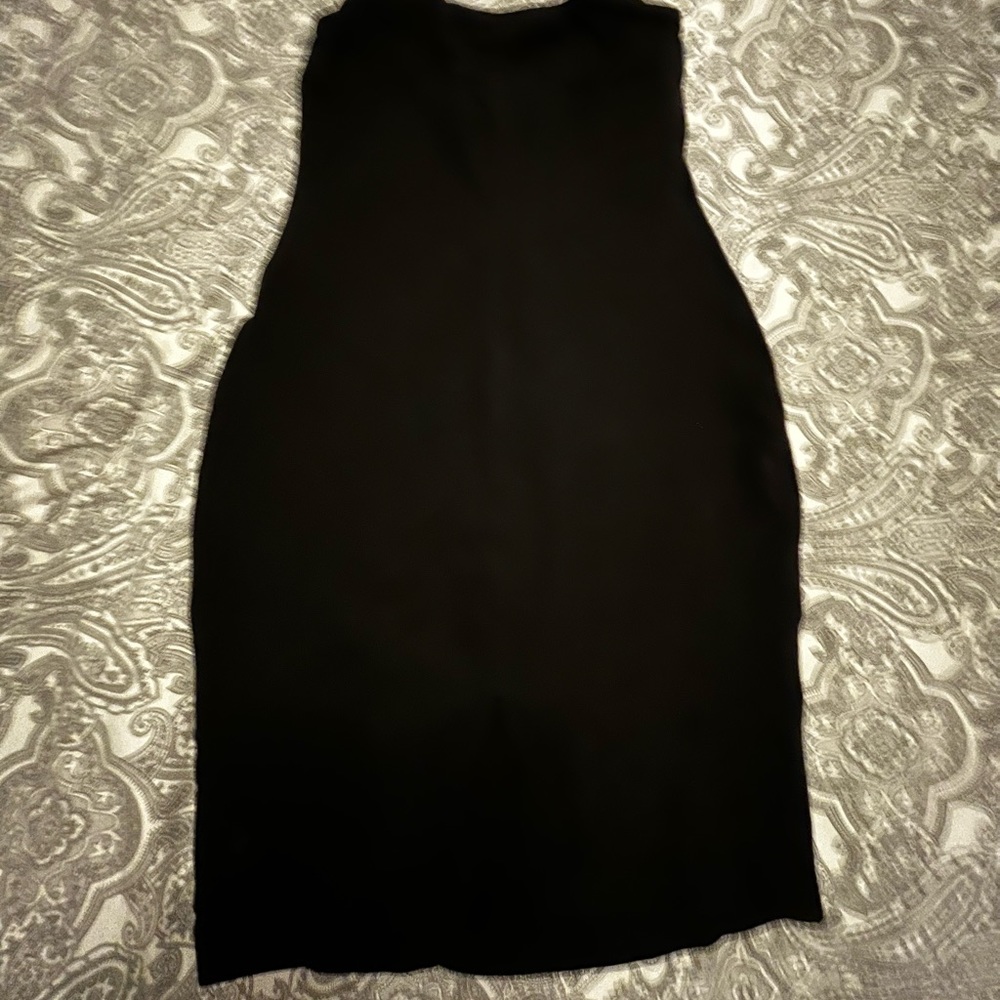 Cotton tank top style bodycon dress. Built in lululemon sports bra. - Picture 2 of 3